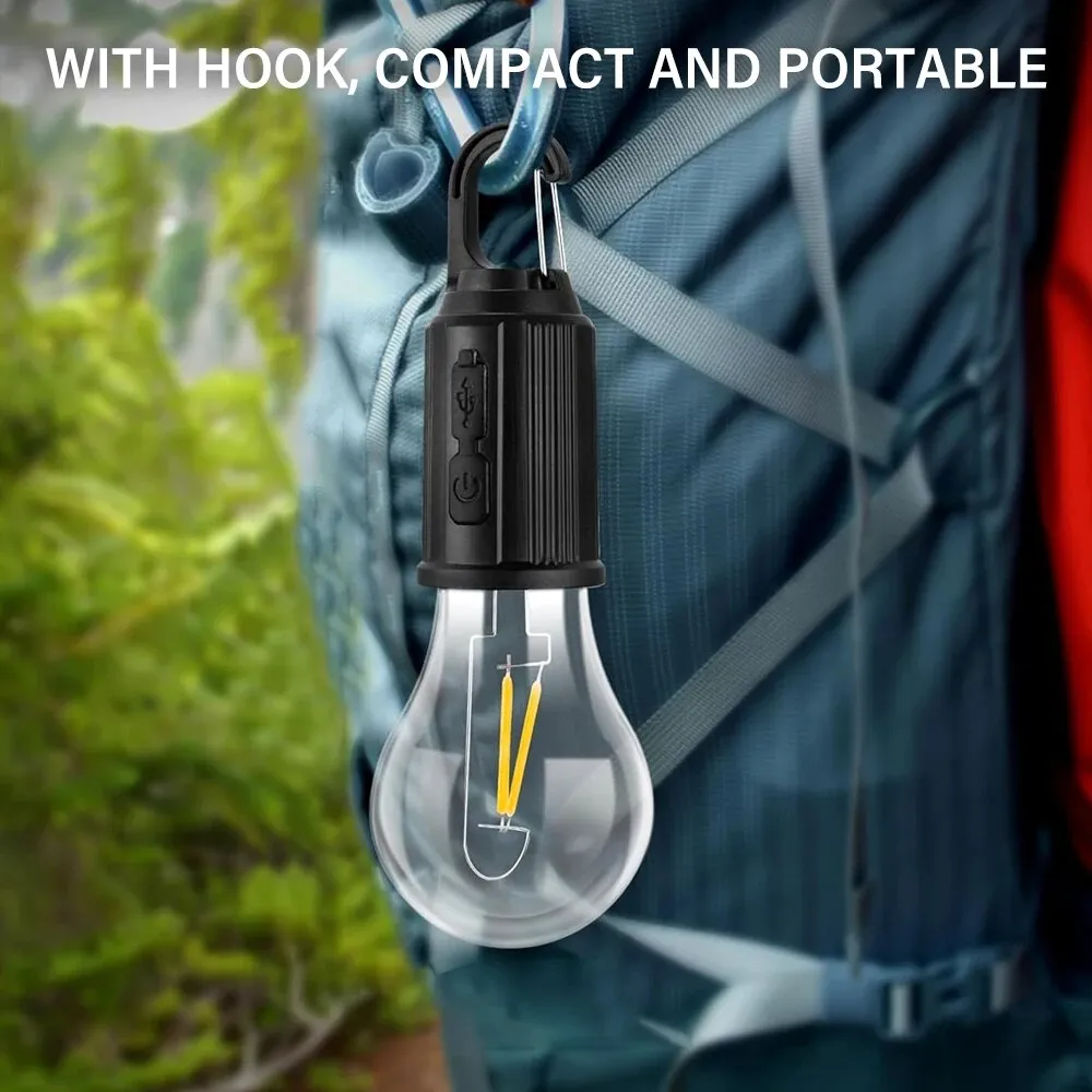 1Pcs Solar Rechargeable Hanging LED Light – ডুয়াল চার্জিং ইমার্জেন্সি লাইট - Image 6